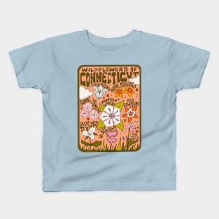 Connecticut Wildflowers Kids T-Shirt